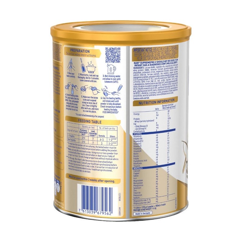 Nestle NAN SupremePro 2 Follow-On Formula (From 6 Months) 800g