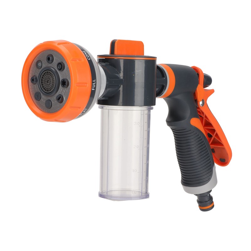 Garden Hose Nozzle 8 Spray Pattern Hose Hand Sprayer for