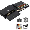 LINDENMANN Men's Leather Wallet, black