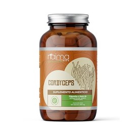 NAIMA Cordyceps, 120 Cápsulas | Hongo Adaptógeno 100% Natural | Cápsulas Veganas | Bienestar Físico, Vitalidad Diaria, Energía Natural | Suplemento Ve