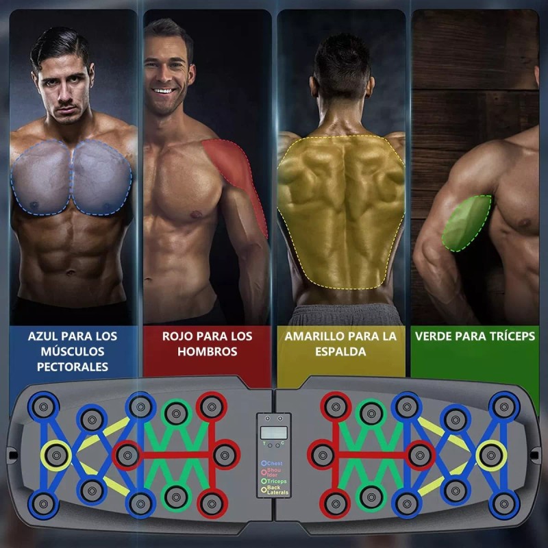 Barras Push Up Portatil Tabla Lagartijas Fitness Muscular