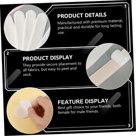 2sets Disposable Sweat Absorption Hat Cushions Non Woven Sweatband Stickers Ergonomic and Breathable Design for Caps and Hats White 20pcs*2