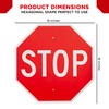 OLANZU Stop Sign 18”x 18” - 0.06 Inch High Intensity