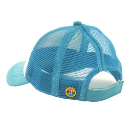 JP DOoDLES Hello Sunshine - Gorra de camionero para niños, gorra de malla de béisbol para bebés, niños pequeños y jóvenes, Color verde azulado., 5-7 Años