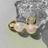 HUGE TOMATO Big Pearl Drop Earrings for Women, Statement Extra