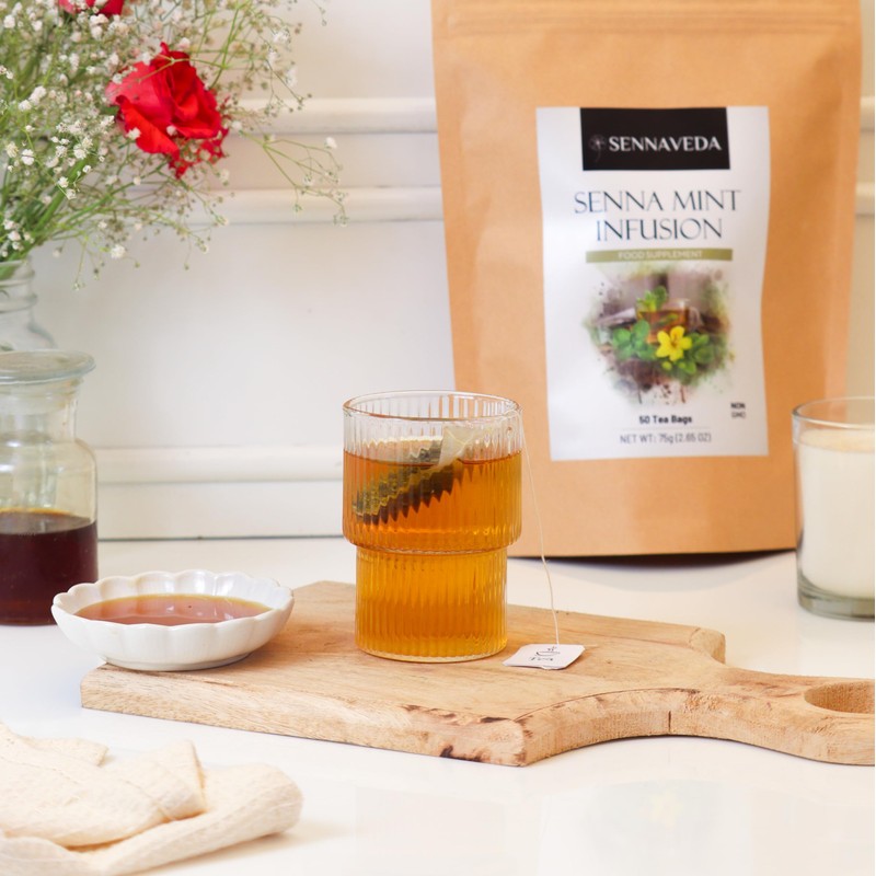 Sennaveda Senna Mint Infusion – 50 Tea Bags| Made with