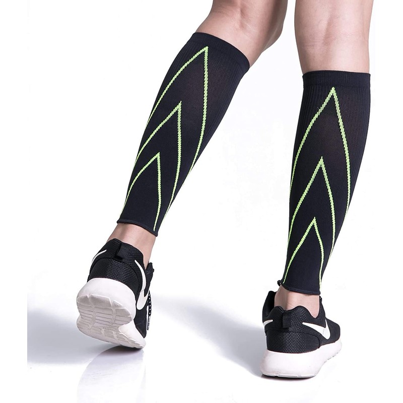 Bracoo LE70 Calf Supporter, Graduated Compression Design, Leg Sleeve, Yellow,