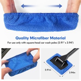UYUOO 20 PCS Car Care Microfiber Cloths for Windshield Cleaner, Windshield Cleaner Tool Microfiber Pads Replacement Kit, Interior Car Window Cleaner Washing Bonnets