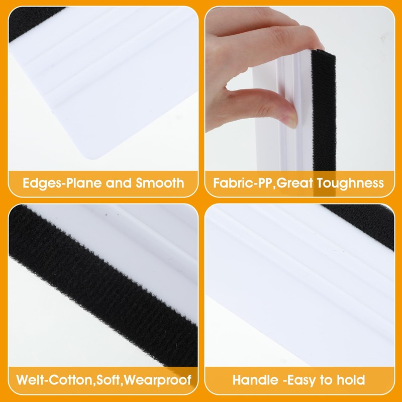2Pcs Vinyl Squeegee Tool Felt Edge Squeegee Decal Squeegees Remove