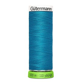 Gutermann 723860 761 Sew All 100% Recycled Polyester Thread 100mtr, Cerulean Blue, One Size