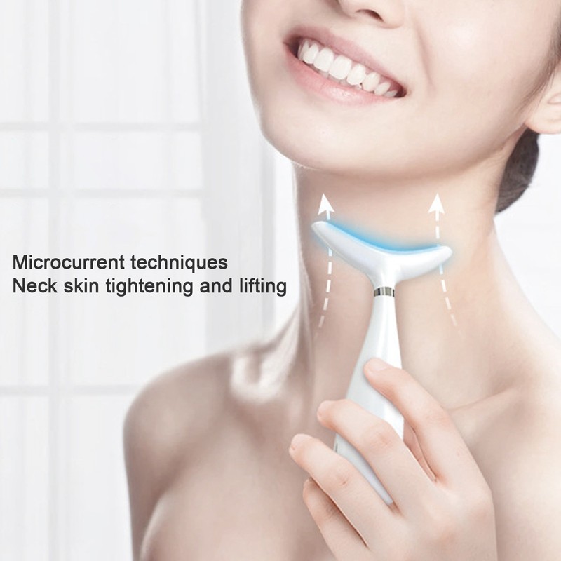 Neck Firming Massager Wrinkle Removal Constant Temperature Microcurrent Neck Skin