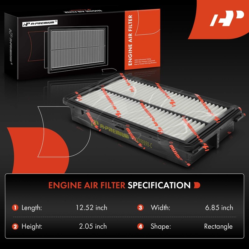 A-Premium Engine Air Filter Compatible with Genesis GV80 2021 2022