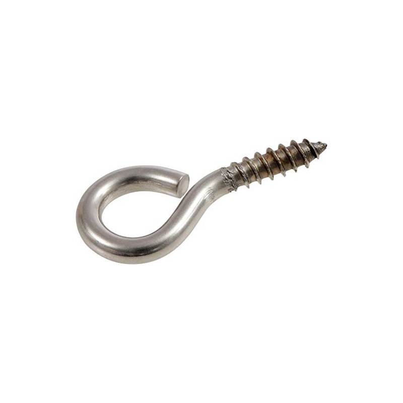 Hillman 4276 Stainless Steel Screw Eye (#4 x 2-3/16" x