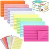 400 Pcs 8 Pack Lined Index Cards - 8 Colours