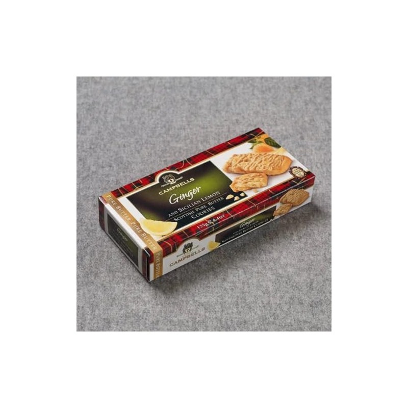 Campbells Shortbread with Ginger & Sicilian Lemon | Scottish Pure