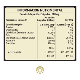 Healthaddiction - Akkermansia 400 Mg - Salud Intestinal y Metablica - Probiticos para el Equilibrio Digestivo - 60 Cpsulas - Sabor Sin Sabor          