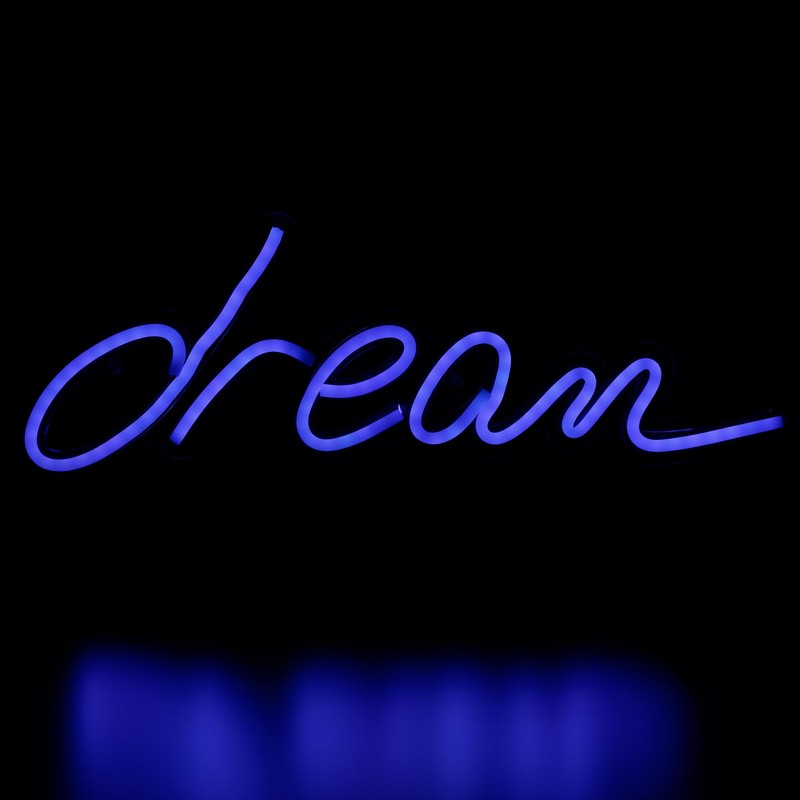 LED Dream Neon Lighted Wall Sign - 17" - Blue