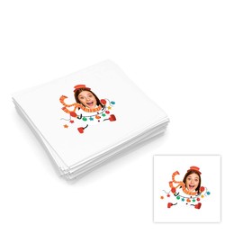 Customized Temporary Tattoos with Face Merry Christmas Decor Stickers for Men Women Children 1 Set 15 Pcs