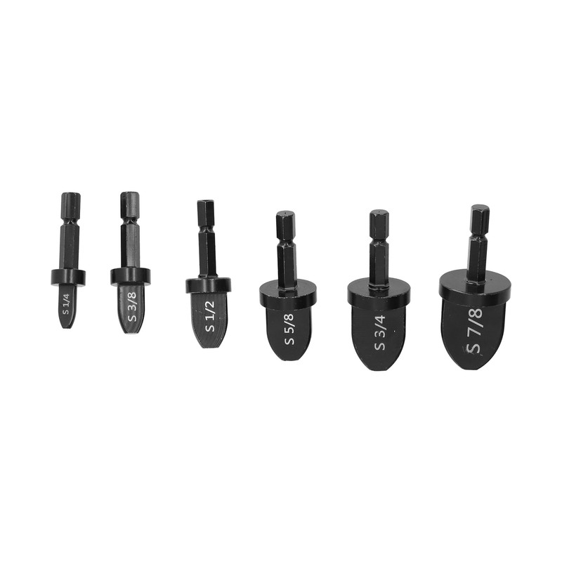 6Pcs Tube Expander Set Hex Handle Pipe Swaging Drill Bit