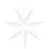 BRUBAKER 60 cm Paper Christmas Star for Hanging - LED