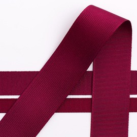 Italian Options Grosgrain Ribbon, 25mm x 10 Metre Roll, Burgundy