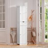Iwell Iwell Tall Bathroom Storage Cabinet, Bathroom Cabinet with 2