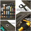 Waxed Canvas Tool Rollers with Canvas Strap Closure, Tool Bag