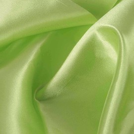 Silky Satin Apple Green Fabric by The Yard, 12" Wide x 10 Yards Satin Fabric Bolt for Wedding Dress Costume Drapery DIY Sewing Crafts Decorations