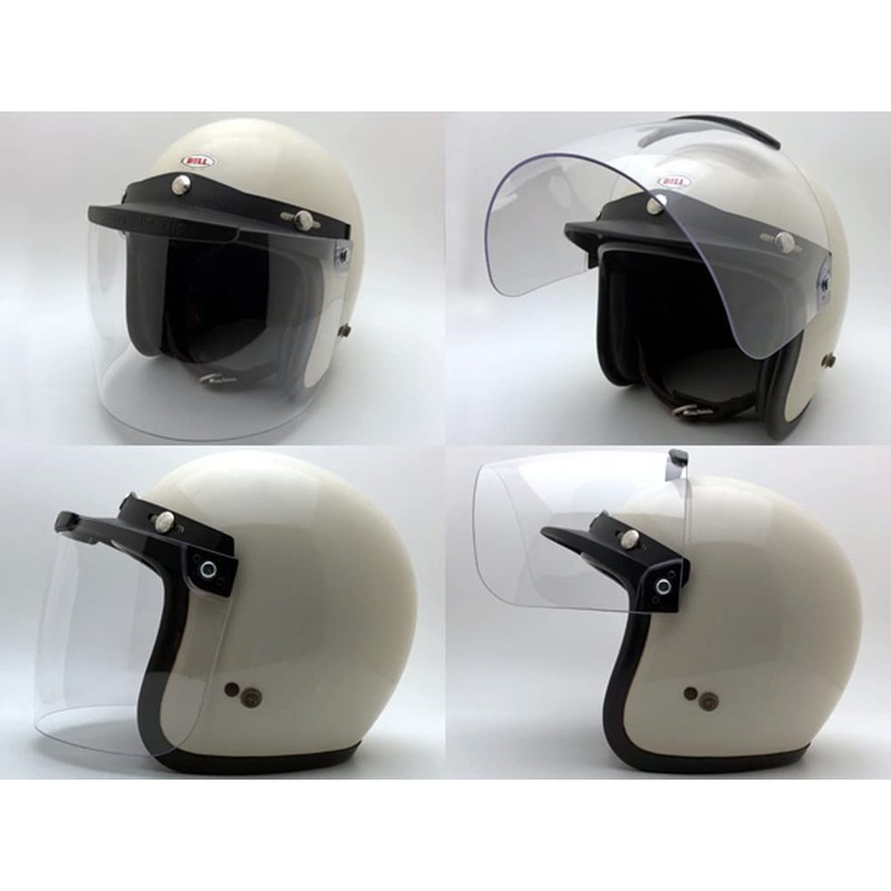 [SPEED ADDICT] BOB HEATH VISORS FLIP UP SHIELD CLEAR SMALL