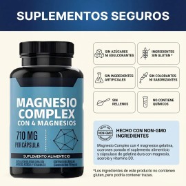 Magnesio Complex - Suplementos Deportivos - Para Fuerza Sin Sabor