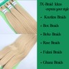 Ash Honey Blonde Braiding Hair Pre stretched Hypoallergenic Synthetic ez