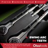 Olsa Tools 90T Swivel Head Ratchet Wrench Set, 3-Piece, Chrome