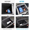 2023 Upgraded Model 3 Model Y Flocked Center Console Organizer