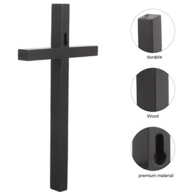 DECHOUS Wall Cross Decor Christian Wooden Wall Cross Handmade Antique Cross Hanging Cross Decor Church Cross Wall Hanging
