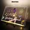 LED Note Board with Colors, Acrylic Dry Erase Board with