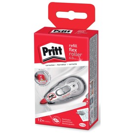 Pritt Korrekturroller Refill Flex Roller Midway, einfach nachfüllbar, einziehbare flexible Spitze, Push & Pull Funktion für beidseitige Anwendung, Breite 6mm, Länge 12m, 9H PRR6H