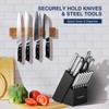 Gourmetop Magnetic Knife Holder for Wall 12”, Acacia Wood, No