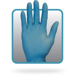 Safety Zone GNPR-MD-1E, Nitrile Powder Free Glove, Blue, 3.5mil, MD, 100 per Box
