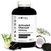 Activated Carbon 2400 mg 240 Vegan Capsules Natural Activated Carbon