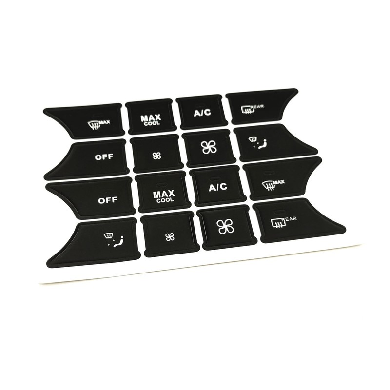 AtticZone Interior Button Repair Sticker Kit Decals Steering Wheel, AC