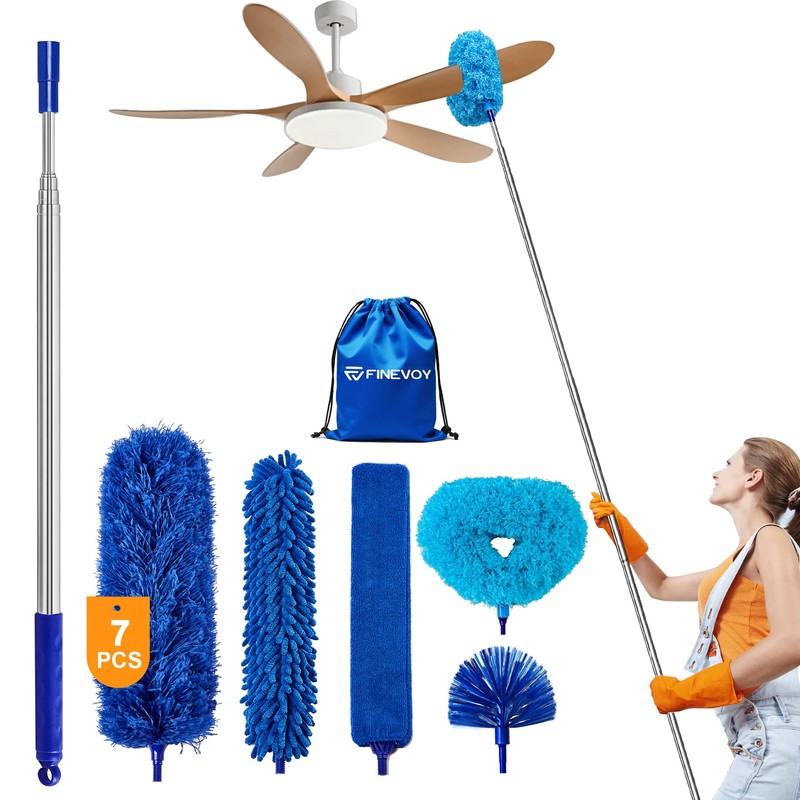 Dusters for Cleaning, Duster with Extension Pole 7 in 1
