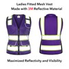 Dib Safety Vest for Women with Pockets, Mesh Reflective Vest