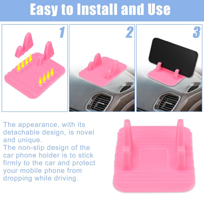 X AUTOHAUX Car Phone Holder Anti-slip Dashboard Phone GPS Mounting