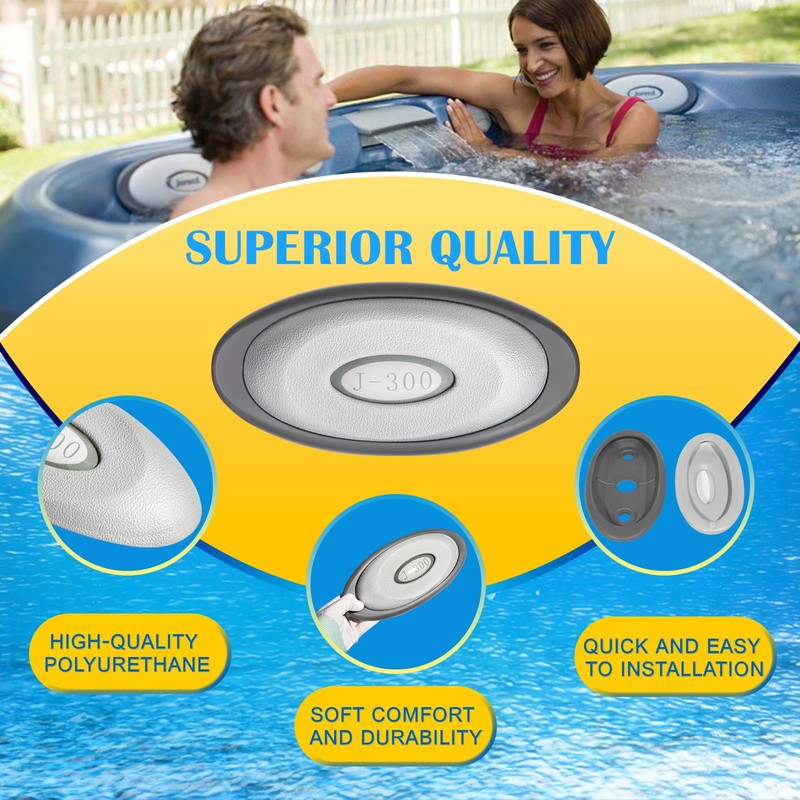 4 Pack 2472-824 Spa Oval Pillow Insert + Back Mount