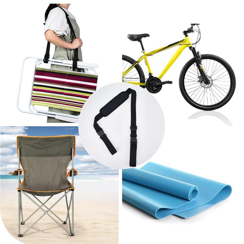 GORGECRAFT Pack of 2 Carry Straps for Beach Chairs, Adjustable