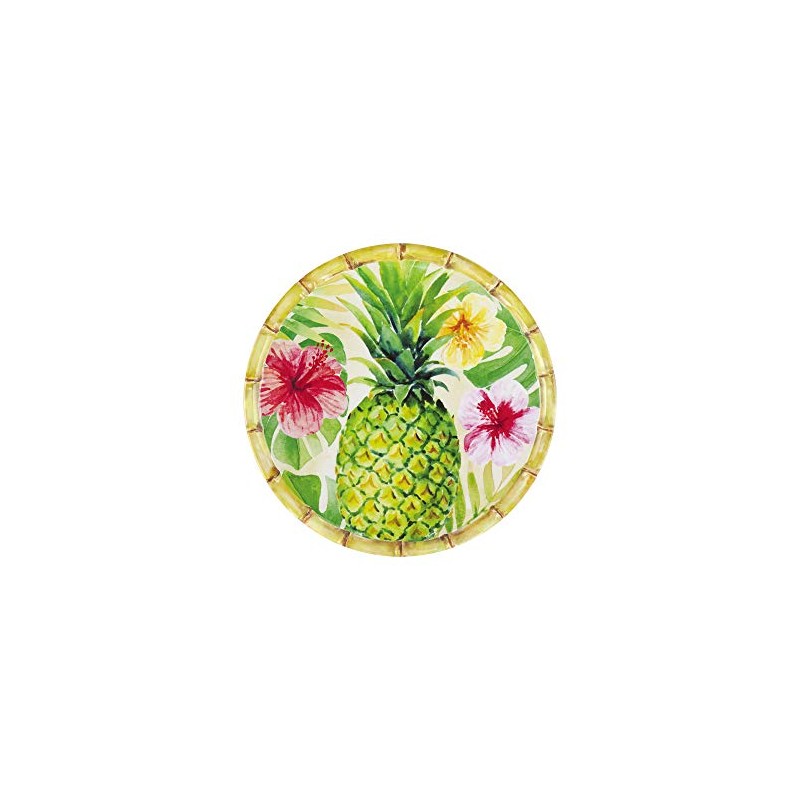 Supreme Housewares Bamboo Pineapple Gourmet Art - Plato de melamina
