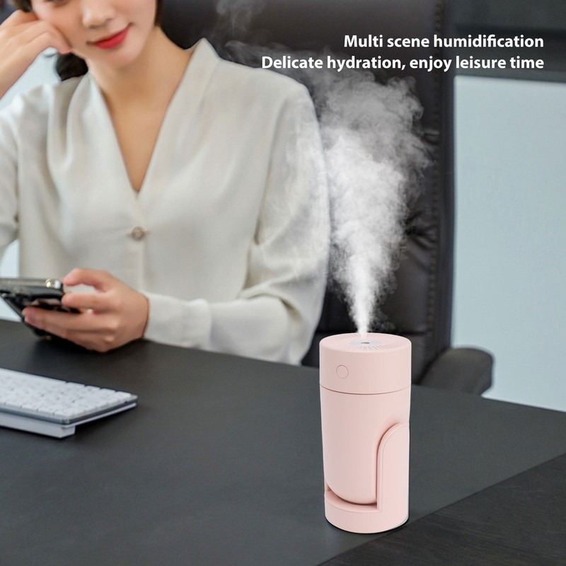 Portable Mini Humidifier USB Automatic Rotating Super Quiet Small Desktop