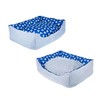 Petique Anchor's Away Reversible Pet Bed, Blue, Small