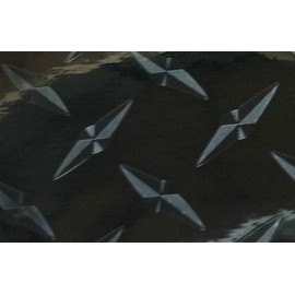 DPC Roll of Diamond Plate Classic Sign Vinyl, with Self-Adhesive (Black, 12 inch x 30 ft)