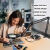 10X 5X Magnifying Glass Light Stand Swing Arm Desktop Lamp